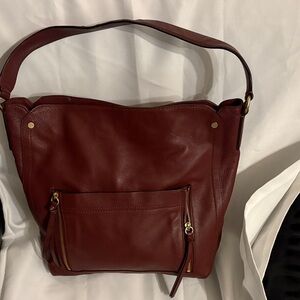 Cole Haan Rich Brown Leather Shoulder Bag